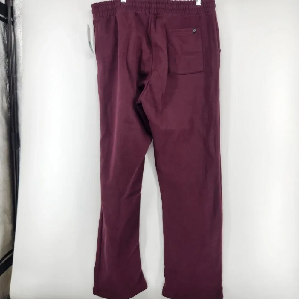 Threads 4 Thought Men's Burgundy XL Kevin‎ Peached Eco Fleece Pants NWOT